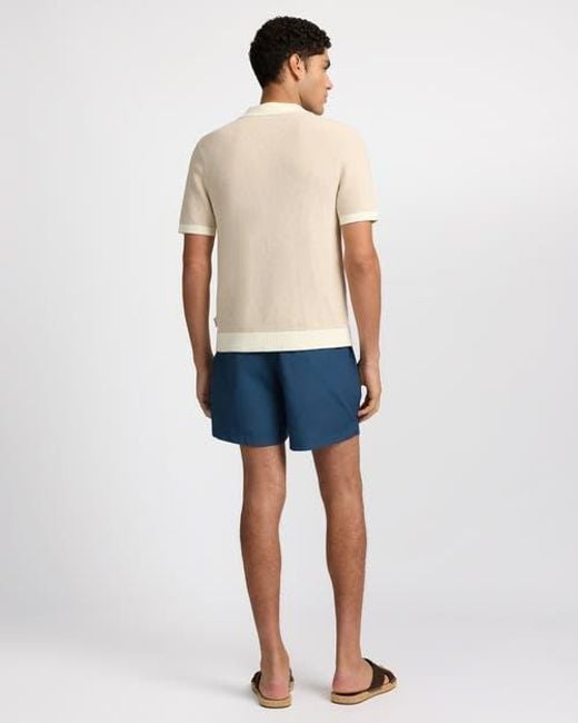 Onia Natural Cotton Linen Button Up Sweater for men