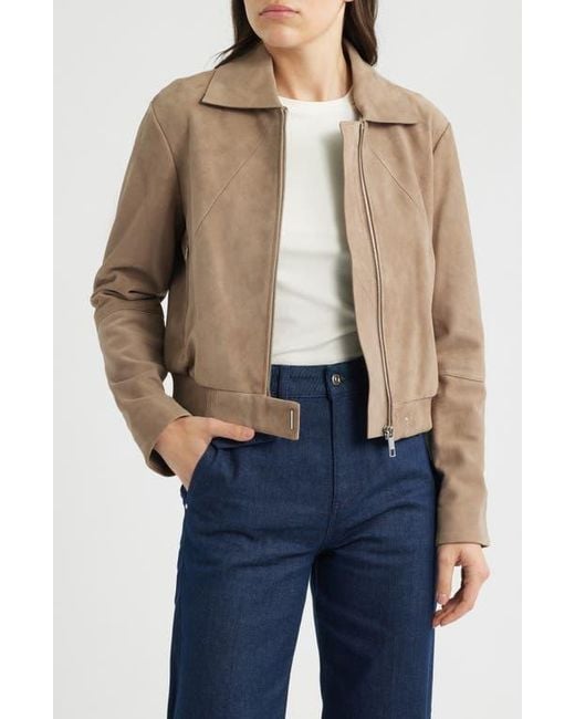 Boss Blue Salene Suede Jacket
