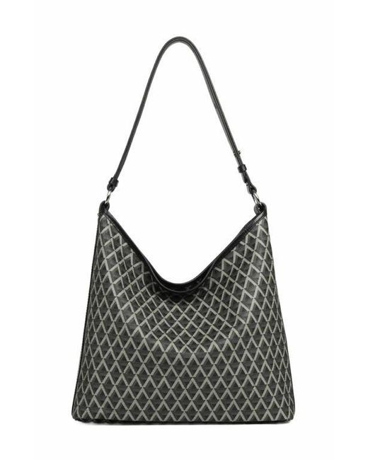 Lancaster Black Zipped Bucket Bag Ikon It