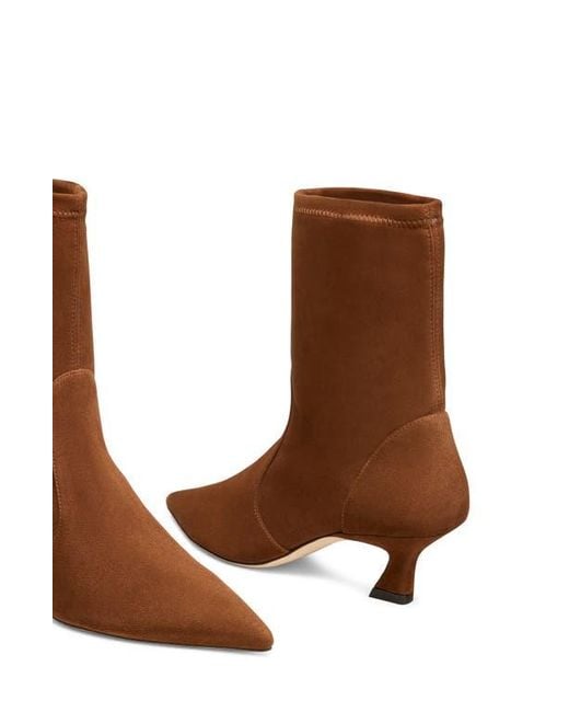 Stuart Weitzman Brown Vinnie Bootie 50