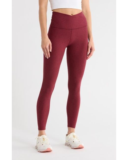 Beyond Yoga Red Your Leisure Space Dye High Waist Midi Leggings