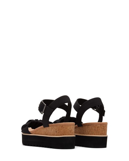 TOMS Diana Platform Wedge Sandal in Black Lyst