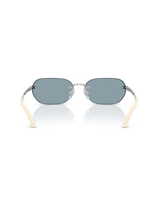 Ralph Lauren Blue 59Mm Rectangular Sunglasses