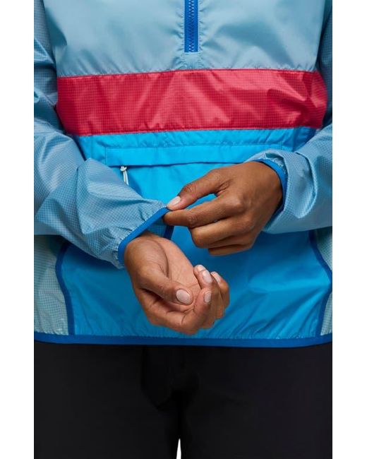 COTOPAXI Blue Teca Half-Zip Windbreaker