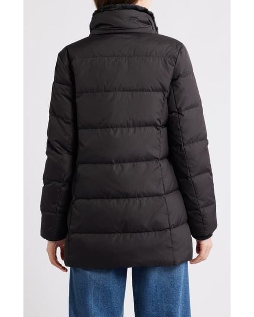 Ralph Lauren Black Crest Patch Down & Feather Fill Hooded Coat