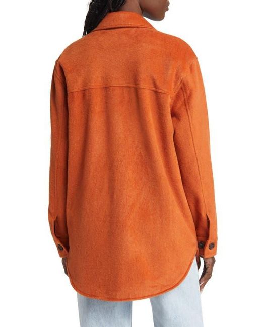 Thread & Supply Orange Plaid Flannel Shacket