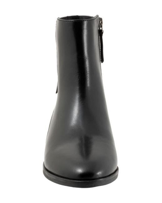 Trotters Black Annette Bootie