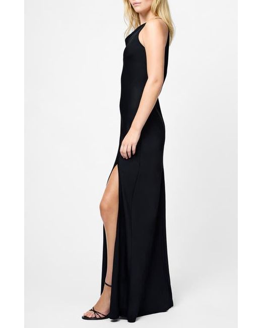 knee length dresses for ladies Mia Textured Jersey Maxi Dress Black