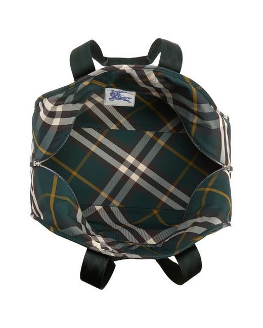 Shield Duffle Check Green Bag