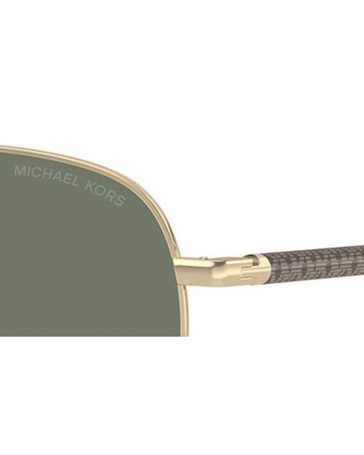 Michael Kors Green Portugal 59mm Pilot Sunglasses
