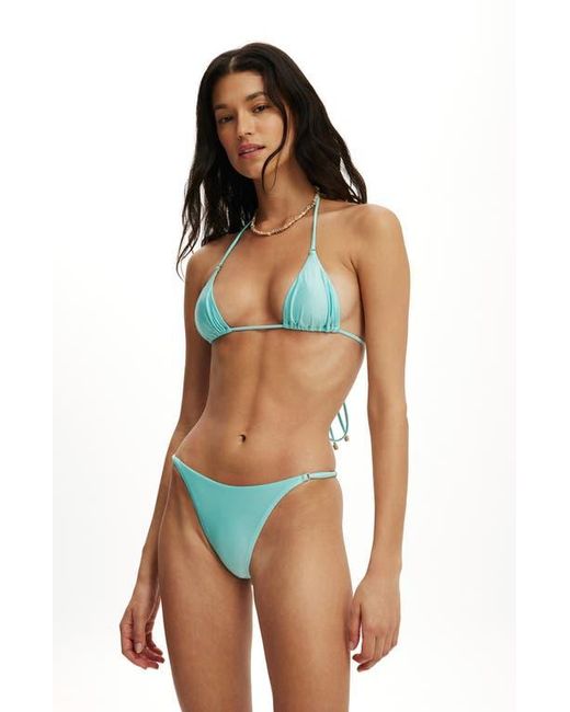 Cotton On Multicolor Micro String Triangle Bikini Top