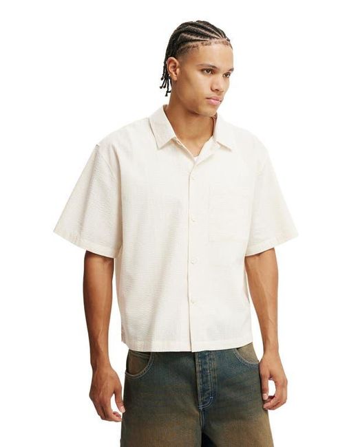 Cotton On White Ventura Short Sleeve Shirt for men