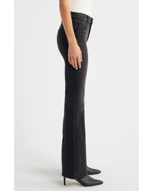 Rag & Bone Black Flexi Dahlia Mid Rise Flare Jeans