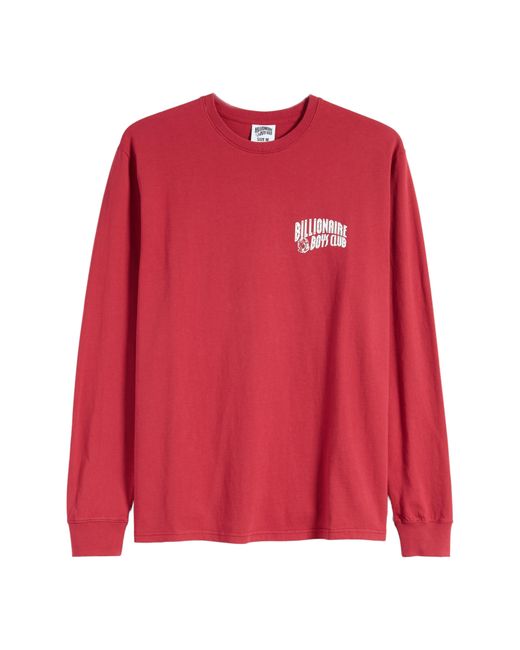 BBCICECREAM Red Arch Logo Long Sleeve Graphic T-shirt for men