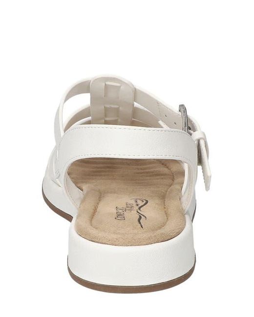 Easy Street White Chirp Quarter Strap Gladiator Sandal