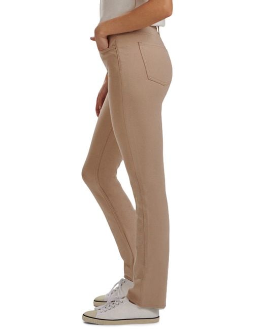 7 For All Mankind Natural Slim Straight Leg Ponte Pants