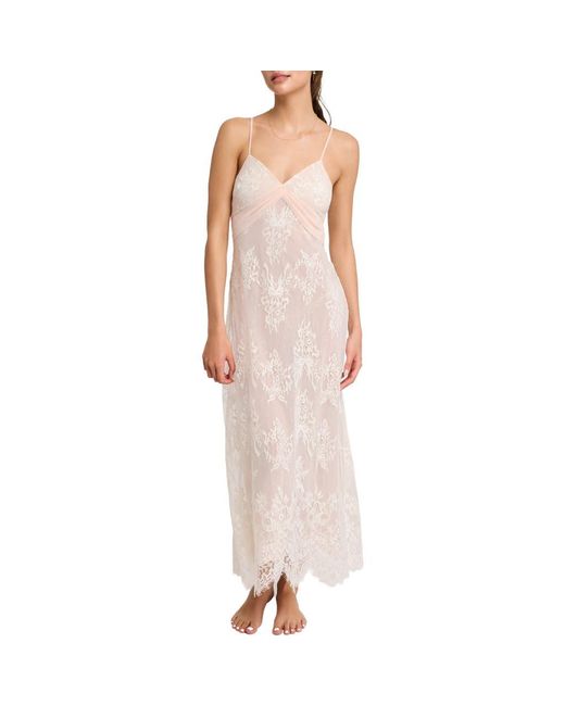 Rya Collection Pink Giselle Lace & Chiffon Gown