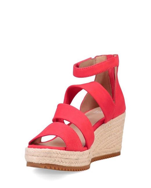 Eileen Fisher Red Wisp Espadrille Wedge