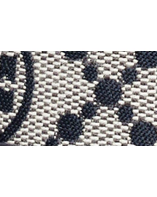 Tory Burch Black Miller T Monogram Jacquard & Leather Belt