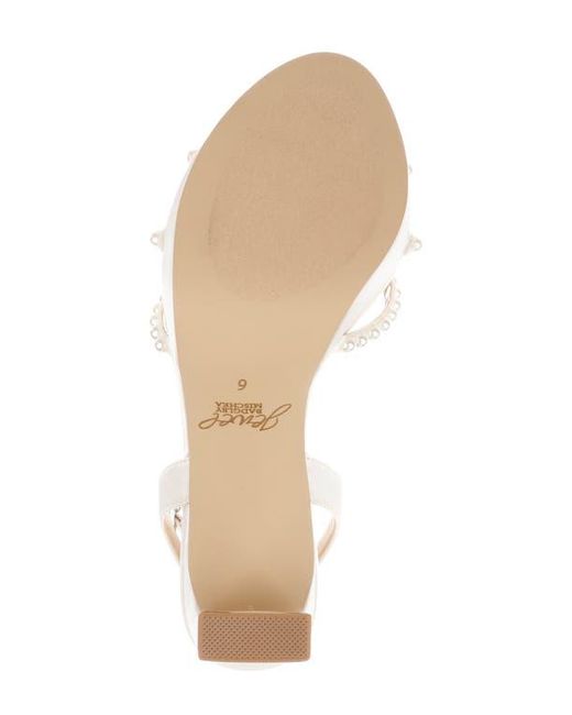 Badgley Mischka White Iona Ankle Strap Sandal