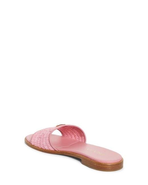 Prada Pink Raffia Slide Sandal