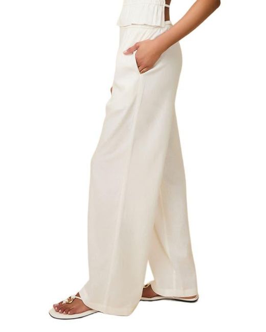 Solid & Striped Natural Monaco Wide Leg Pants