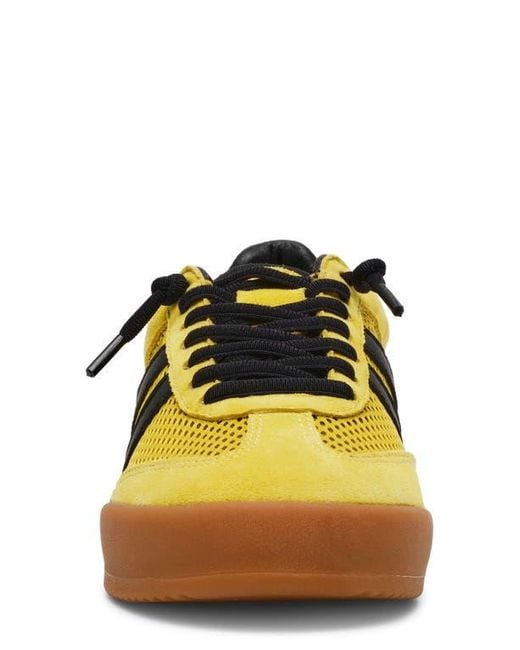 Steve Madden Yellow Verdict Mesh Sneaker