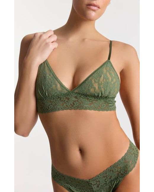 Hanky Panky Green Signature Lace Padded Bralette