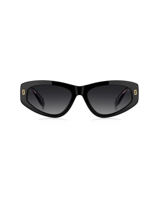 Marc Jacobs Black 55Mm Gradient Rectangular Sunglasses