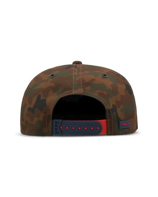 Melin Brown Hydro Eagle Performance Snapback Ball Cap for men