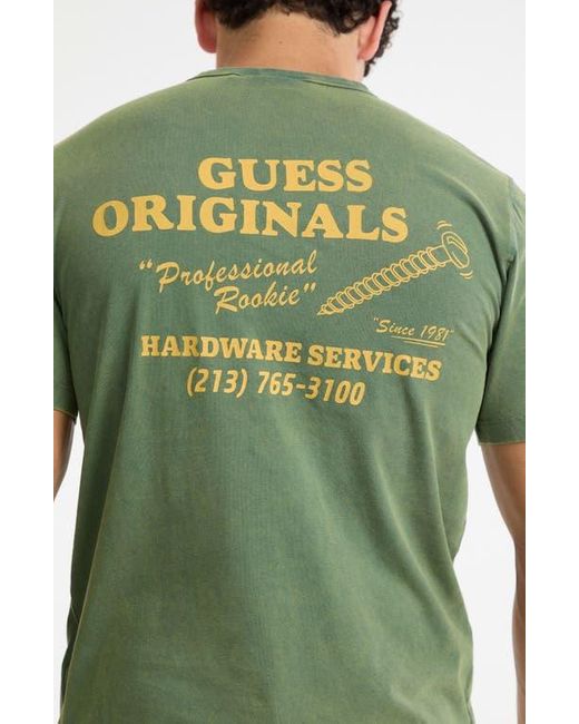 Guess Green Go Hardware Graphic T-Shirt for men