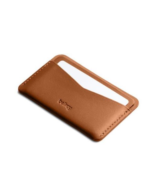 Bellroy Brown Leather Rfid Card Case