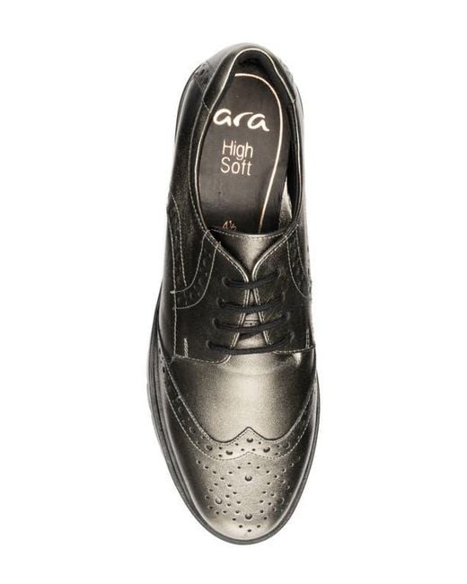Ara Metallic Clementine Wingtip Derby