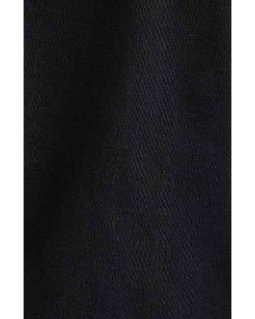 Alexander McQueen Black Structured Ruffle Sleeve T-shirt