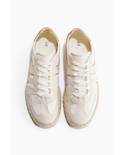 H&M White Espadrille Trainers