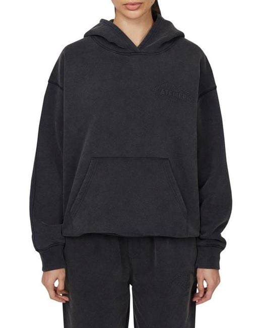 Good For Nothing Black Float Washed Relaxed Pullover Hoodie