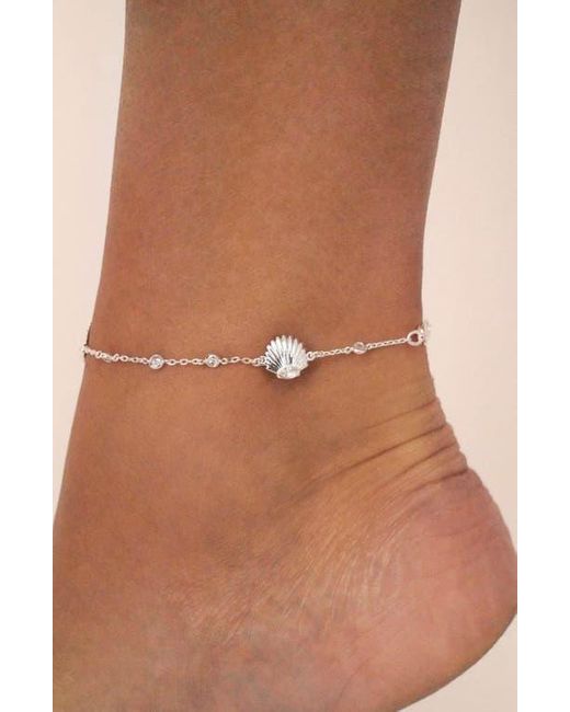 Ettika White Santorini Shell Anklet