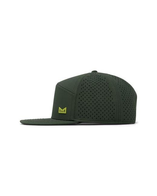 Melin Green Trenches Icon Hydro Performance Snapback Hat for men