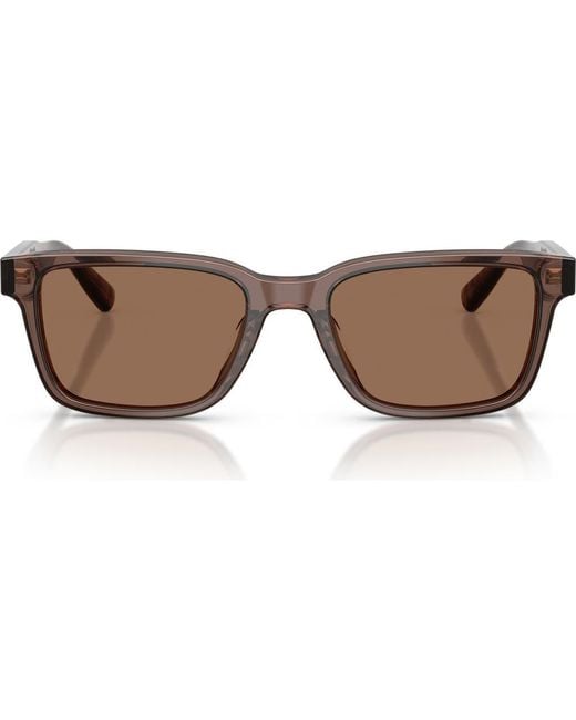 Brooks Brothers Brown 53Mm Rectangular Sunglasses for men