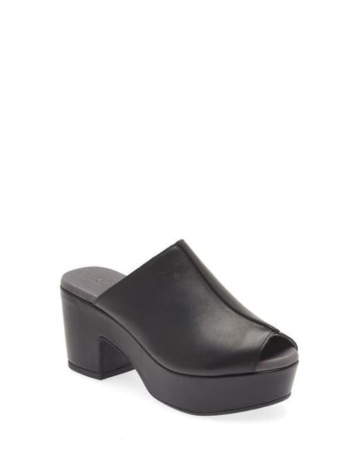 Chocolat Blu Gray Platform Slide Sandal
