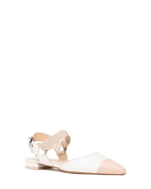 Nero Giardini White Pointed Toe Flat