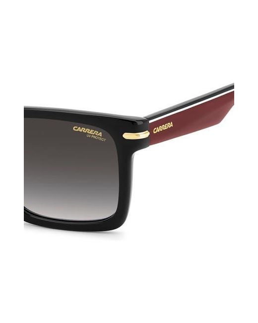 Carrera Black 55Mm Gradient Rectangular Flat Top Sunglasses for men