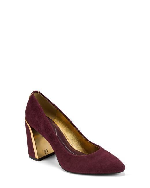 Donna Karan Purple Romina Pump