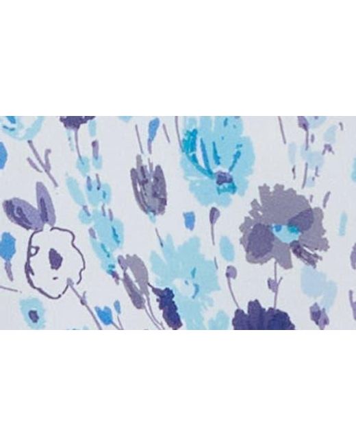 NYDJ Blue Pintuck Top