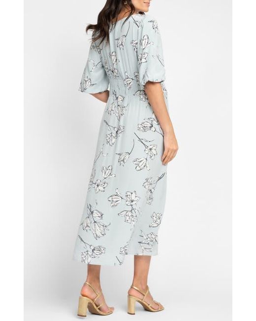 midi floral slip dress Venecia Floral Petal Long Slip Dress