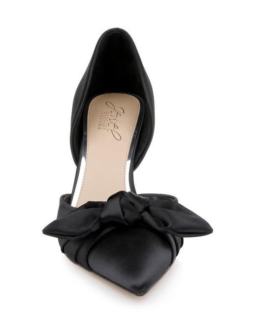 Badgley Mischka Black Emelia D'Orsay Pointed Toe Pump