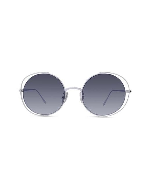 Loewe Blue Signature 54Mm Gradient Round Sunglasses