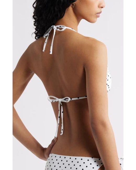 ruffle triangle bikini top