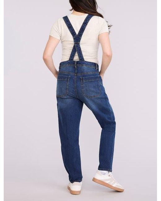 Motherhood Maternity Blue Relaxed Fit Maternity Denim Overall