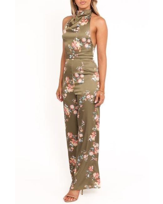 Petal & Pup Multicolor Holly Floral Print Halter Jumpsuit